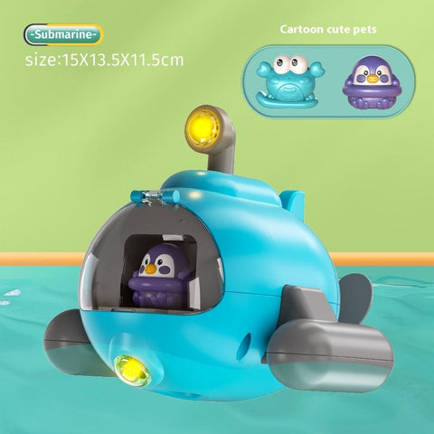 Luminous Catapult Submarine Water Toy - Interactive Bath Toy for Kids