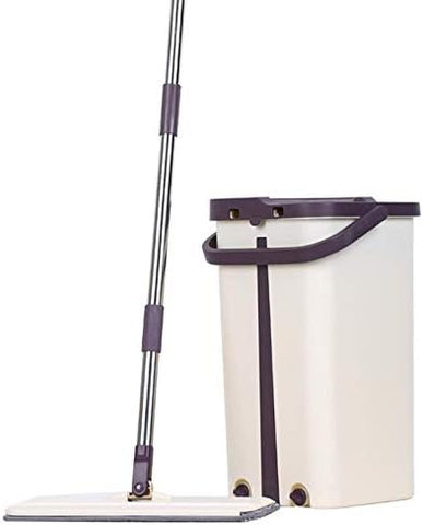 Dual-Chamber Mop | Adjustable Handle & Super Absorbent Microfiber for Floor Cleaning