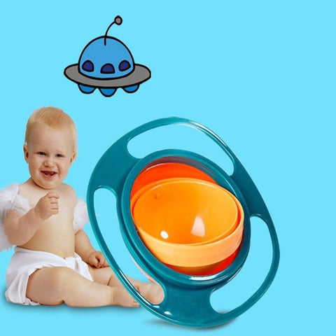 360° Rotating Spill-Proof Bowl for Babies