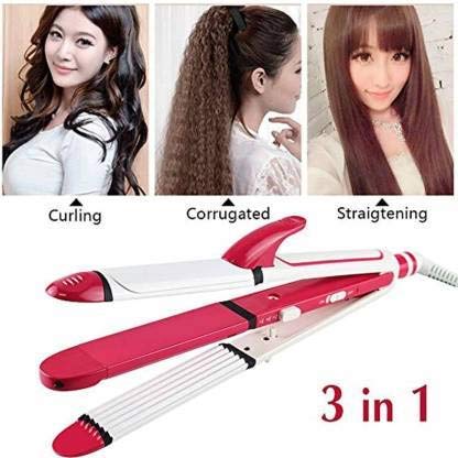 3-in-1 Hair Straightener | Fast Heating, Ceramic Plates, Adjustable Heat for All Hair Types