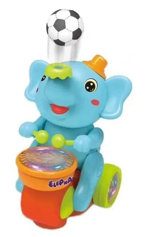 Interactive Elephant Musician Toy with Lights & Sounds for Kids