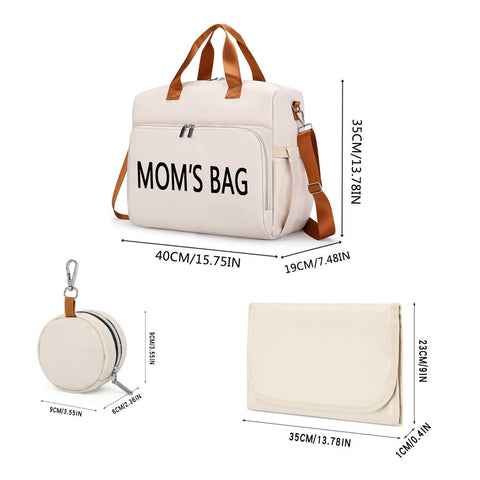 Large Capacity Multifunctional Three-Purpose Diagonal Insulated Mother and Baby Bag