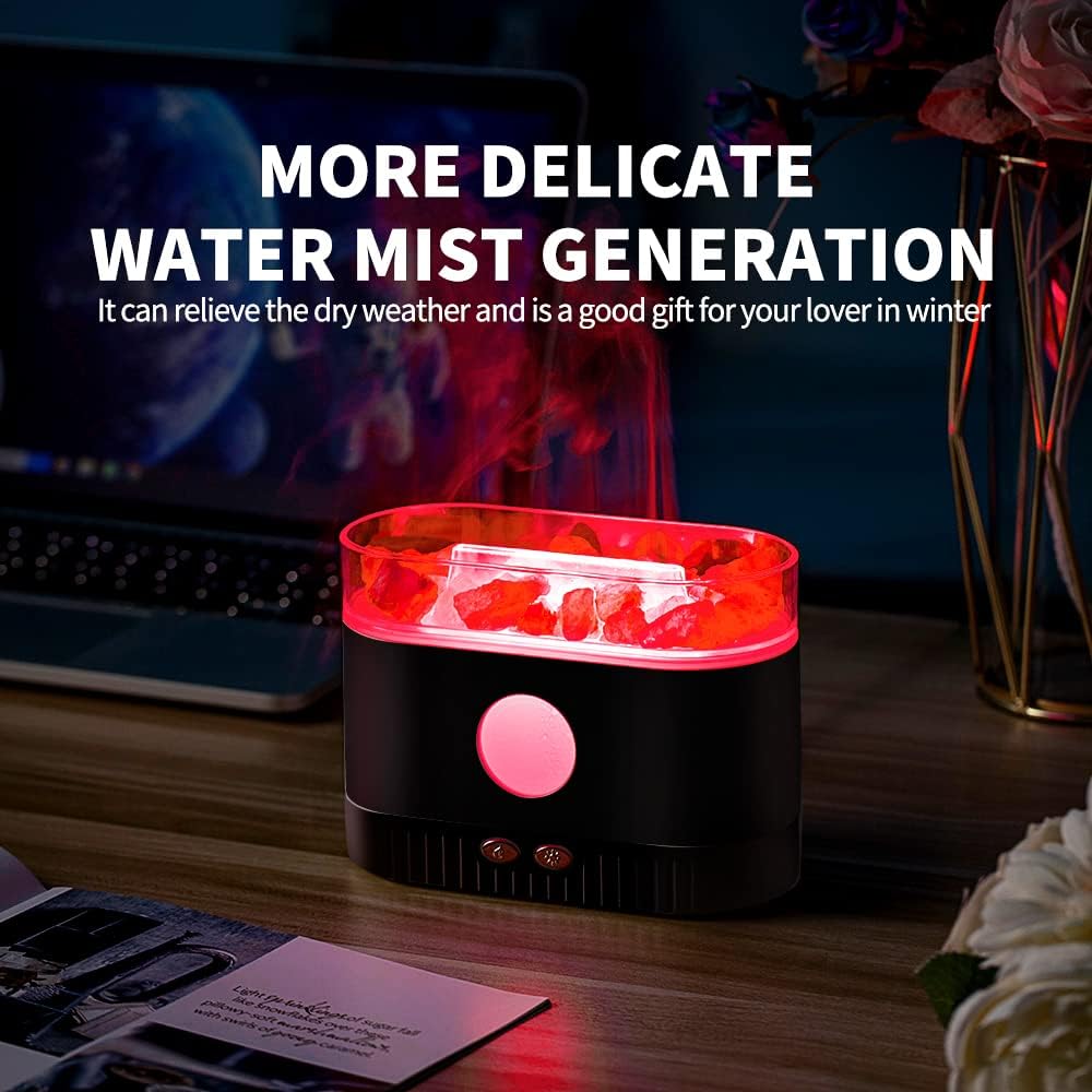 Salt Lamp Aroma Diffuser 200ML with Humidifier & LED Light