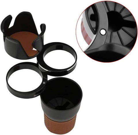 Auto Multi Cup Holder | 360° Rotating Dual Car Cup Holder Expander for Space Saving & Versatile Drink Storage