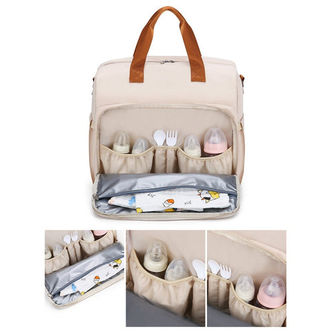 Large Capacity Multifunctional Three-Purpose Diagonal Insulated Mother and Baby Bag