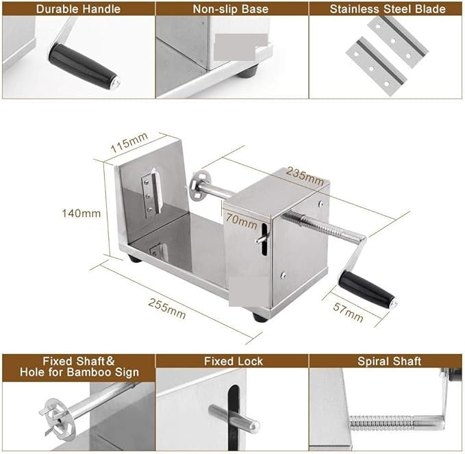 Stainless Steel Potato Slider | Durable & Easy-to-Use Manual Slicer for Effortless Cutting