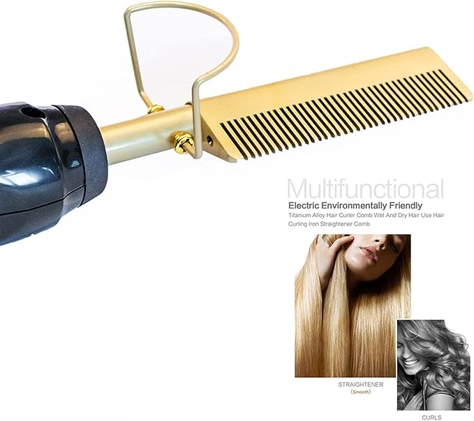 Hot Comb Straightener |  Achieve Smooth, Sleek Hair with Ease – Tips & Guide