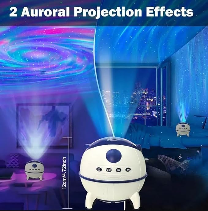 Galaxy Light Lamp | Bluetooth, Aurora Projection & Remote Control – Stunning Star and Moon Projector for Bedrooms & Home Decor