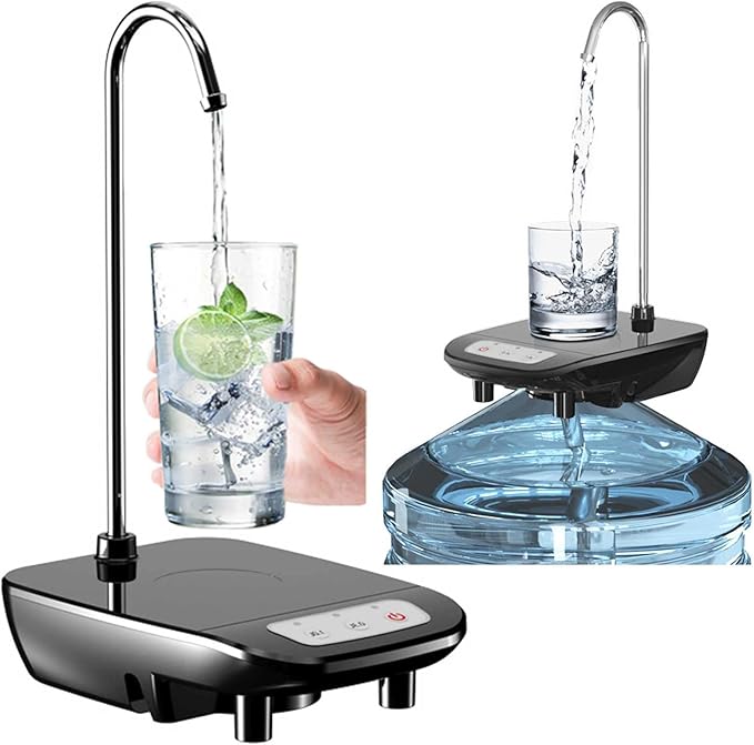 Portable Water Bottle Pump | Automatic Water Dispenser with Adjustable Temperature and Built-in Filtration for Home & Office