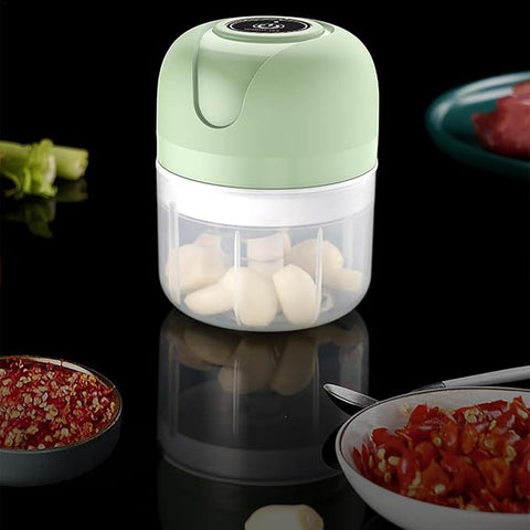 Electric Garlic Chopper | Quick, Effortless Garlic Prep with One-Touch Operation