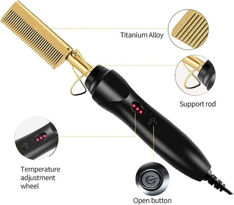 Hot Comb Straightener |  Achieve Smooth, Sleek Hair with Ease – Tips & Guide