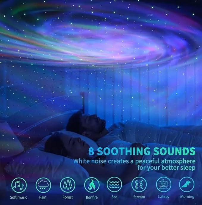 Galaxy Light Lamp | Bluetooth, Aurora Projection & Remote Control – Stunning Star and Moon Projector for Bedrooms & Home Decor