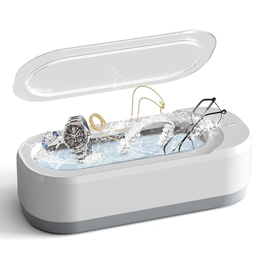 UltraSonic Eye Glass Cleaner | Portable Professional Ultrasonic Cleaner for Rings, Watches, Coins, Tools, Razors, and Eyeglasses