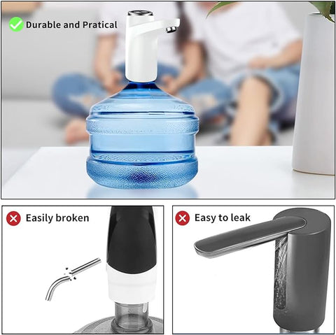 Touch Electric Water Pump | Portable & Rechargeable Dispenser for 2-5 Gallon Bottles | Easy Installation, Safe FDA-Grade Material, Compact & USB Rechargeable