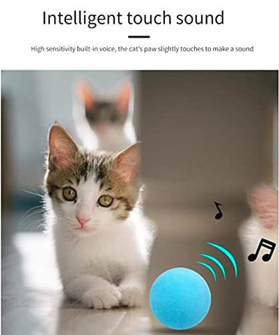 Gravity Ball Smart Touch Sounding Toy for Cats – Interactive Pet Toy with Animal Sounds