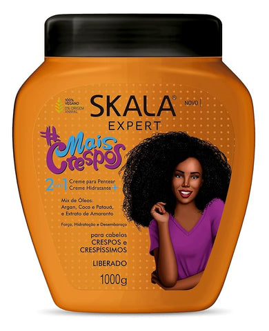 Mais Crespos - 2-in-1 Hair Treatment Cream | Deep Hydration & Frizz Control for Bouncy Curls