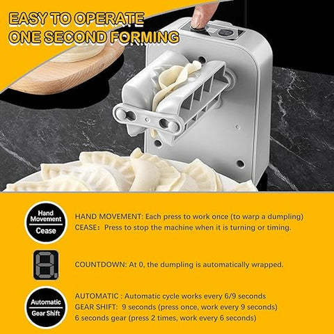 Electric Dumpling Machine |  Automatic Wonton Maker for Quick and Easy Dumpling Preparation