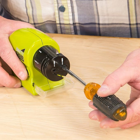 Swifty Tool Sharpener | Cordless Motorized Knife & Tool Sharpener with Precision Blade Guide | Battery Operated