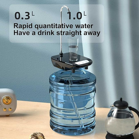 Portable Water Bottle Pump | Automatic Water Dispenser with Adjustable Temperature and Built-in Filtration for Home & Office