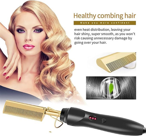 Hot Comb Straightener |  Achieve Smooth, Sleek Hair with Ease – Tips & Guide