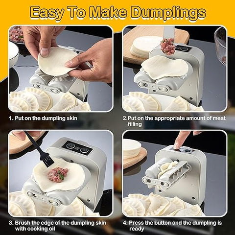 Electric Dumpling Machine |  Automatic Wonton Maker for Quick and Easy Dumpling Preparation