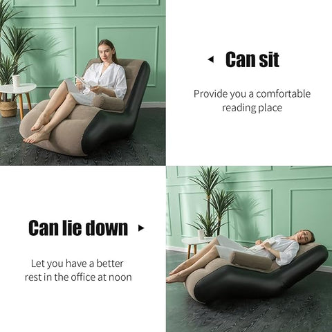 Inflatable Sofa Couch | Portable, Comfortable, and Easy Setup for Home, Camping & Outdoor Use