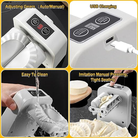 Electric Dumpling Machine |  Automatic Wonton Maker for Quick and Easy Dumpling Preparation