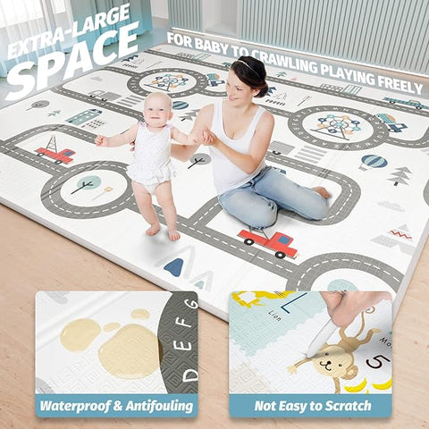 Large Baby Floor Mat – Safe, Soft, and Easy to Clean