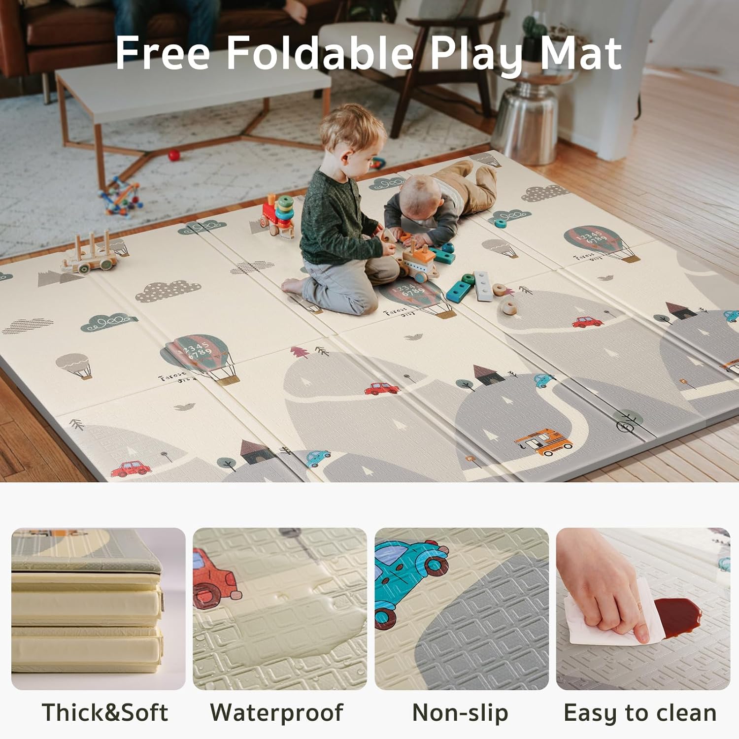 Large Baby Playpen | Safe, Portable & Foldable Play Area with 360° Visibility