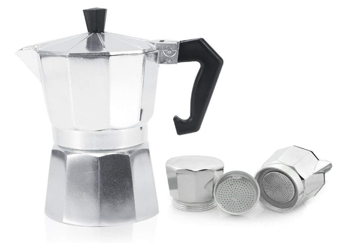 Espresso Pot Coffee Maker |  Ergonomic Handle | Quick and Convenient for Home & Office