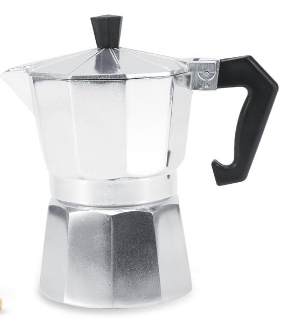 Espresso Pot Coffee Maker |  Ergonomic Handle | Quick and Convenient for Home & Office