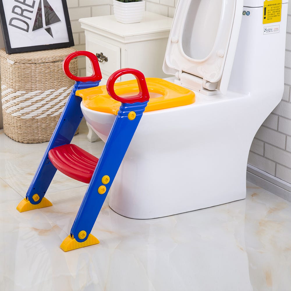 Children Toilet Ladder | Adjustable Toilet Trainer Step Stool for Safe and Independent Potty Training