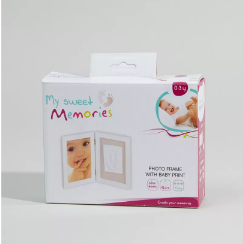 Baby Sweet Memories Single Photo Frame with Clay | Perfect Keepsake Gift for New Parents, Grandparents & Godparents