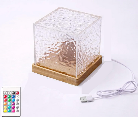 Water Wave Light Lamp | Elegant Table Lamp with Remote Control for a Relaxing Ambiance