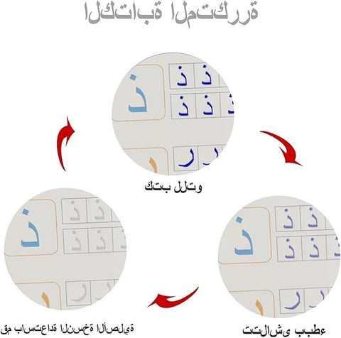 Arabic Magic Book – Reusable Writing Board for Learning & Motor Skill Development