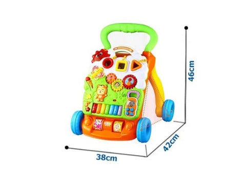 Baby Walker | Adjustable, Safe & Fun Design with Engaging Toys for First Steps