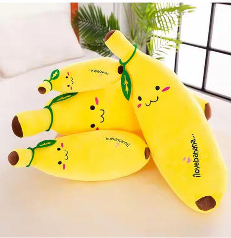 Banana Plush Pillow – Soft, Cuddly & Fun Decorative Throw Pillow