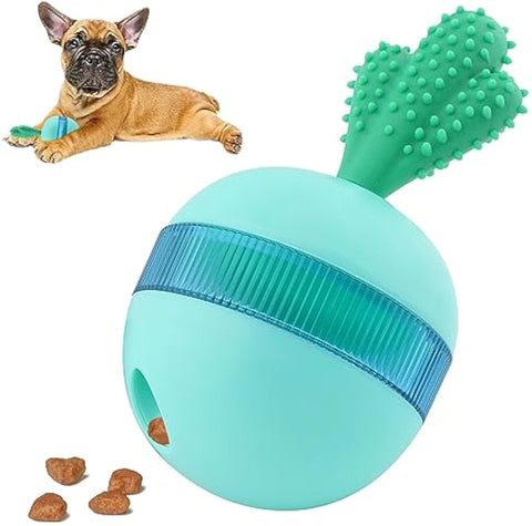 Interactive Treat Dispensing Dog Toy - Durable Rubber Puzzle Ball for Medium & Large Dogs