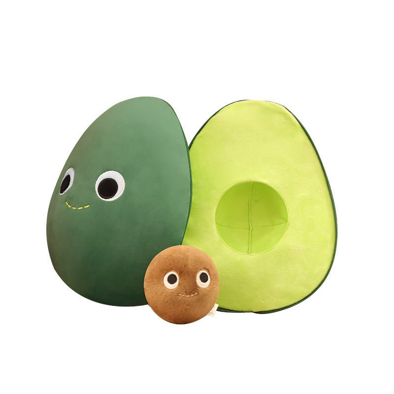 Cute Avocado Plush Toy - Soft Stuffed Doll for Kids, Baby, and Home Decor