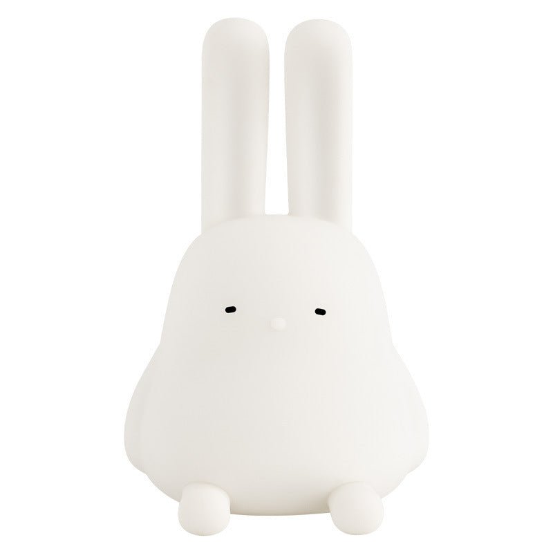 Cute Rabbit LED Mood Night Light – Dimmable Silicone Bunny Lamp for Kids & Baby