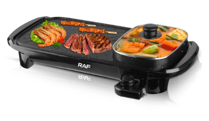 Multi-functional Electric Baking Pan | Large Capacity Firepot with Temperature Controller and Non-Stick Coating for Easy Cooking