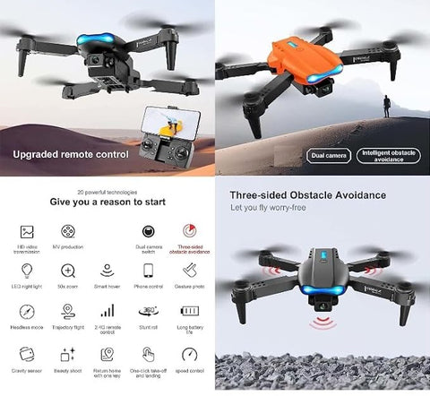 E99 Drone Camera | Foldable, 360° Flip, and Altitude Hold | Perfect for Aerial Photography