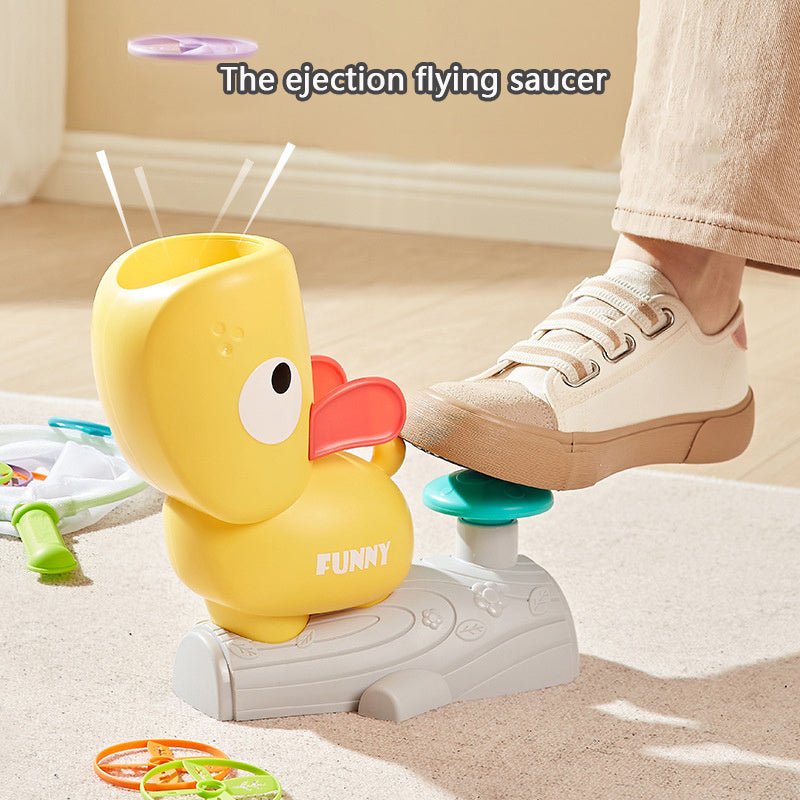 Ejection Flying Saucer Foot Stepping Launching Toy – Fun Kids Outdoor Game