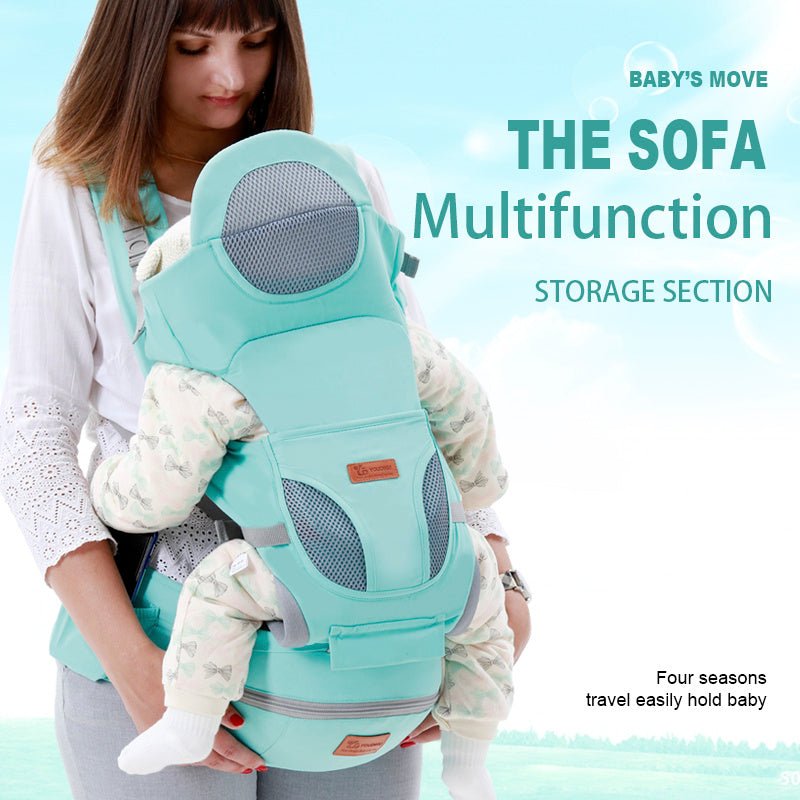 Ergonomic Baby Carrier 0-48M with Hipseat & Front Facing Design