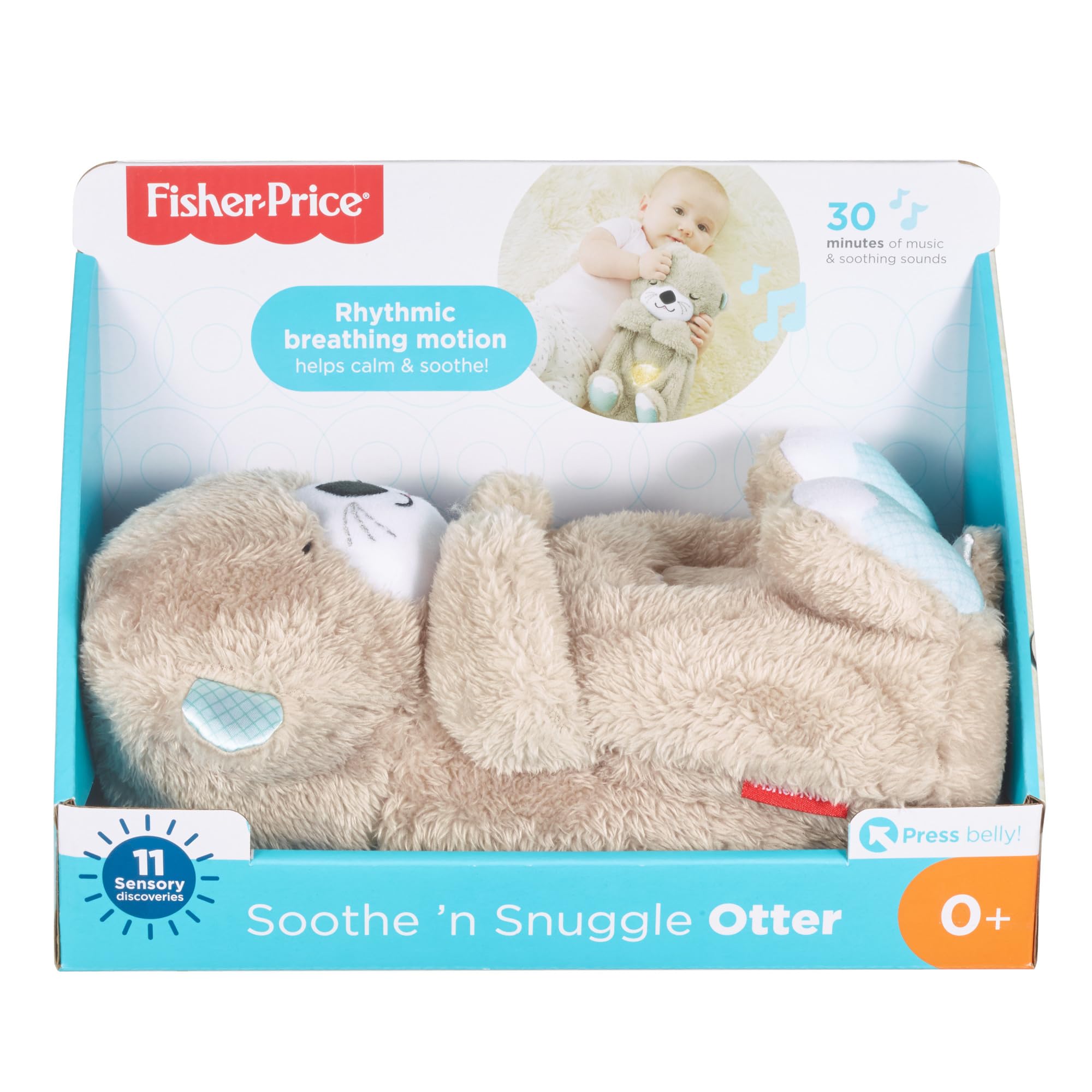 Baby Breathing Bear | Adorable Plush Otter Design for Cuddling, Comfort & Playtime