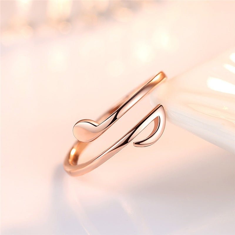 Luxury Adjustable Music Rings - Geometric Wedding Ring for Women