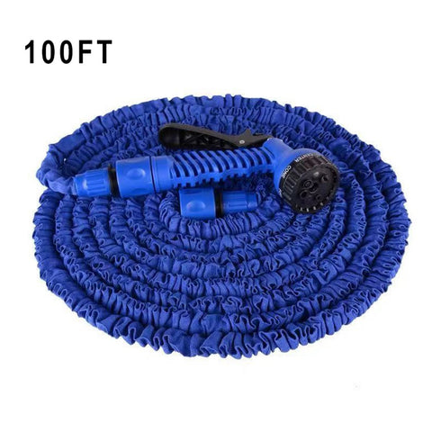 Expandable Garden Hose with Spray Nozzle |  25-100FT Magic Water Hose Kit