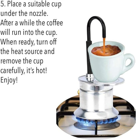 Portable Italian Coffee Maker | Compact Espresso Machine for Travel, Camping & On-the-Go Use