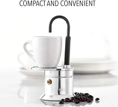 Portable Italian Coffee Maker | Compact Espresso Machine for Travel, Camping & On-the-Go Use