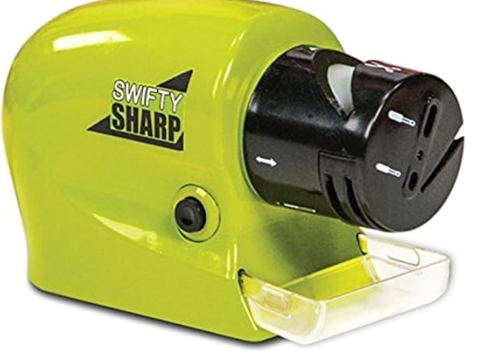 Swifty Tool Sharpener | Cordless Motorized Knife & Tool Sharpener with Precision Blade Guide | Battery Operated